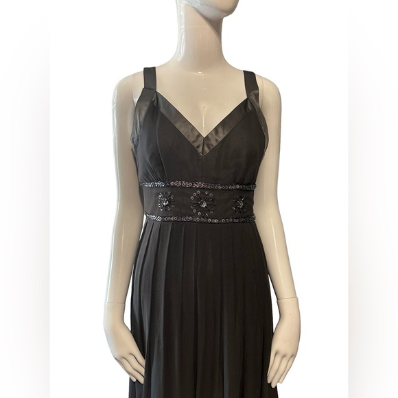 Coldwater Creek Grey Maxi Dress with Embellished Waist - Picture 5 of 7